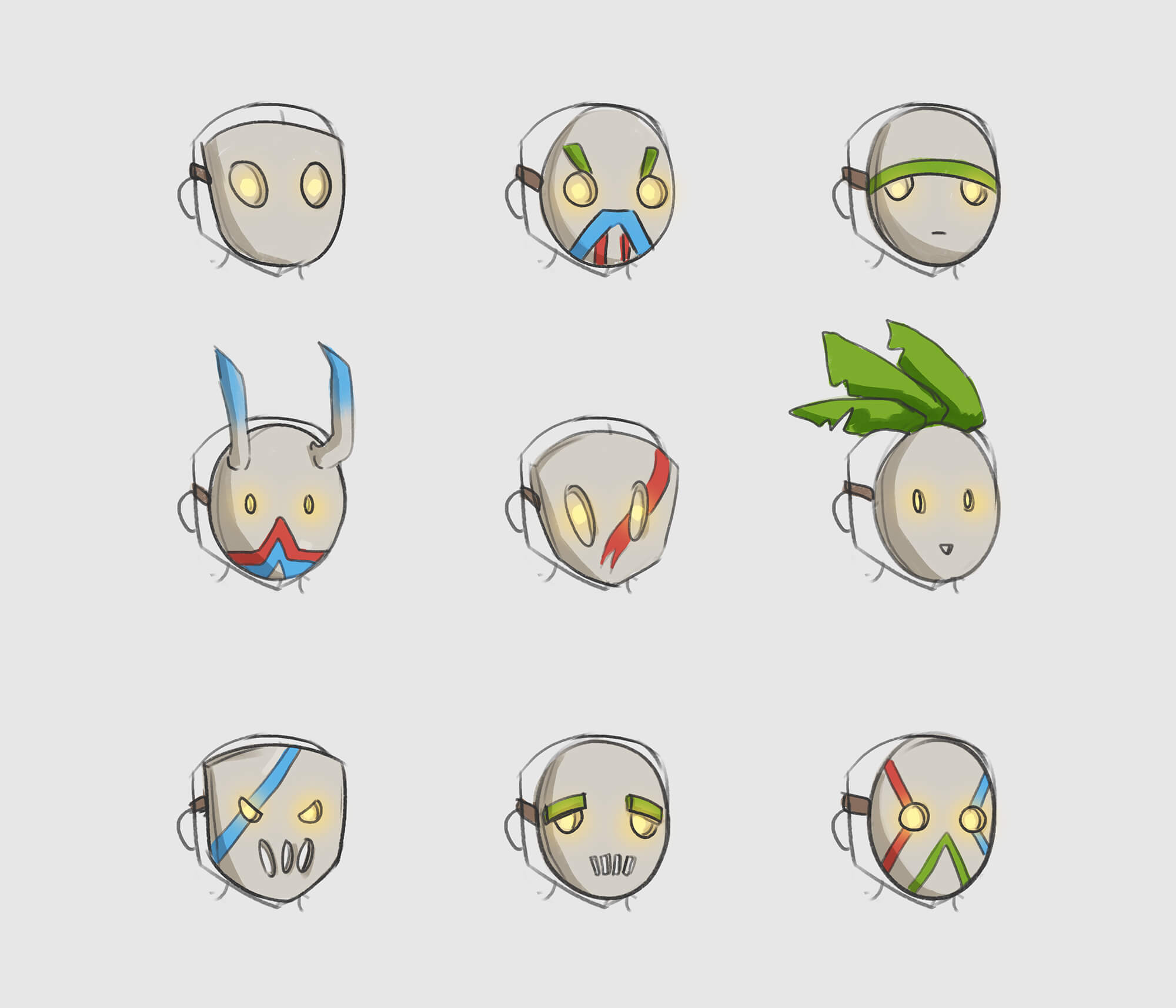 Character masks